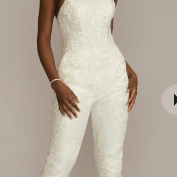 Elegant White Bridal Jumpsuit